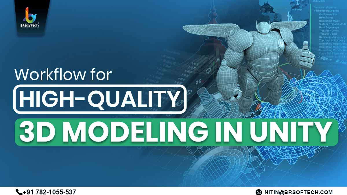 Workflow for High-Quality 3D Modeling in Unity