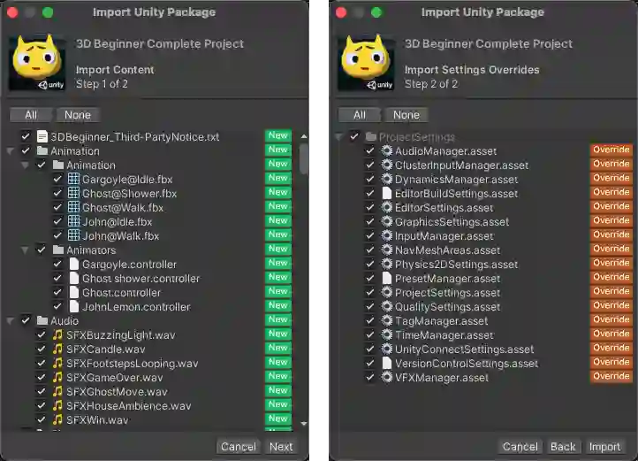 Importing VR Assets and Tools